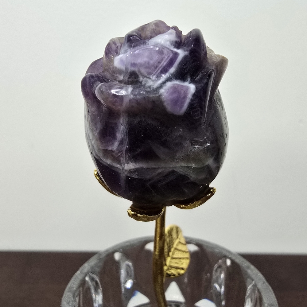 Amethyst Crystal Rose - Picture 3 of 11